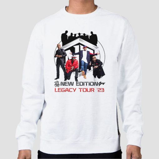 Sweatshirt White Concert Tour 2023 New Edition Legacy Tour