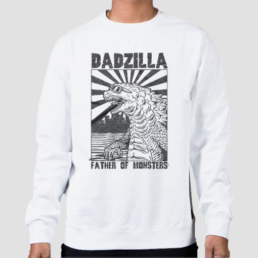 Sweatshirt White Dadzilla Father of Monsters