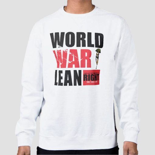 Sweatshirt White Inspired World War Lean