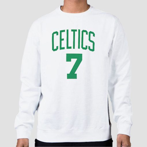 Sweatshirt White Jaylen Brown Celtics in 7