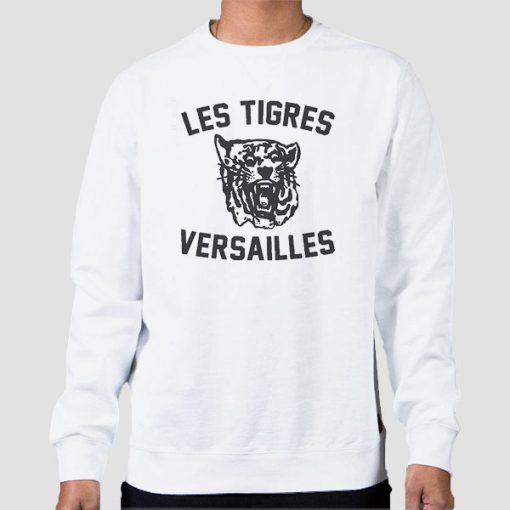 Sweatshirt White Les Tigres Versailles France French Tigers