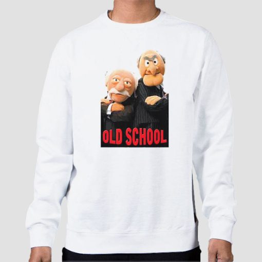 Sweatshirt White Muppet Show Waldorf Statler Old School