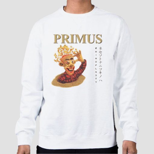 Sweatshirt White Rhinoplasty Chinese Characters Primus