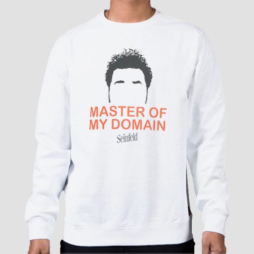 Sweatshirt White Seinfeld White Master of My Own Domain Kramer
