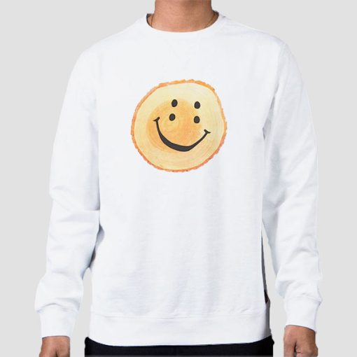 Sweatshirt White Smiley Logo Kapital