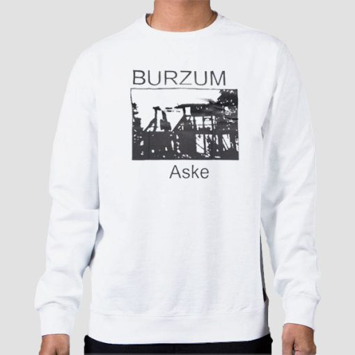 Sweatshirt White Vintage Aske Burzum