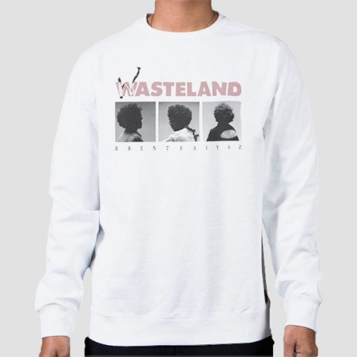 Sweatshirt White Wasteland Fck the World Brent Faiyaz