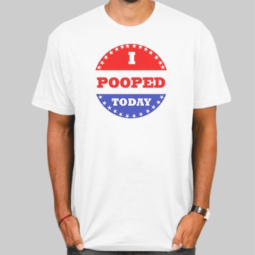 I Pooped Today American Flag Shirt