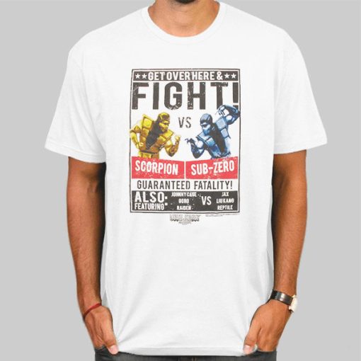 Poster Fight Sub Zero vs Scorpion T Shirt