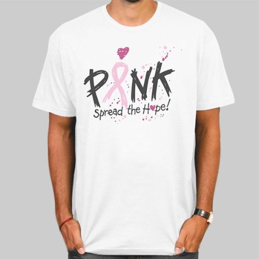 T Shirt White Support Spread the Hope Breast Cancer Hoodie