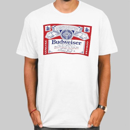 T Shirt White Vintage 90s Budweiser