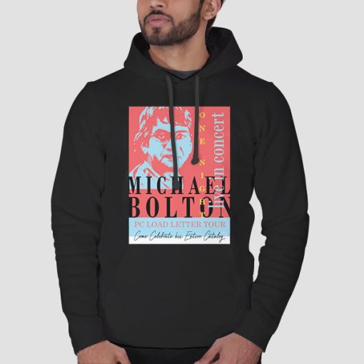 Hoodie Black In Concert Office Space Michael Bolton