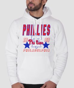 Hoodie White 1883 Vintage Philadelphia Phillies