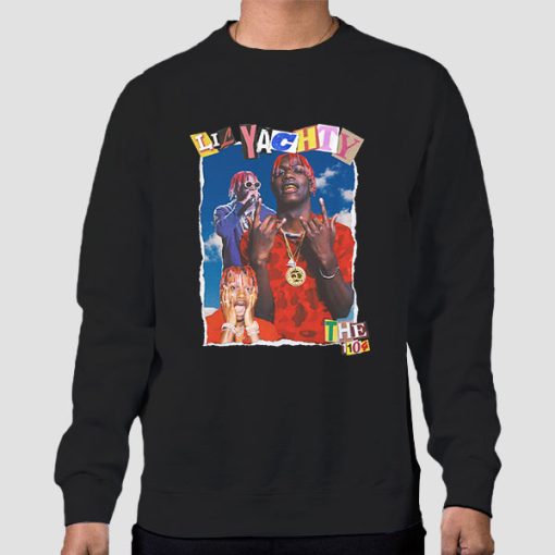 Sweatshirt Black Bootleg Lil Yachty Graphic