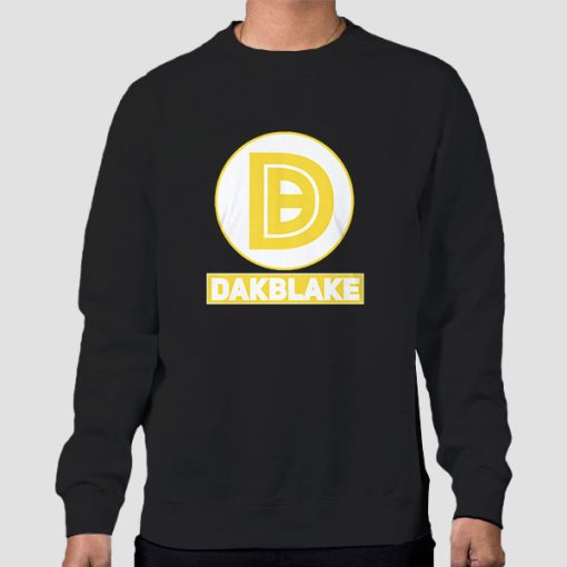 Sweatshirt Black Dakblake Merch Golden Logo