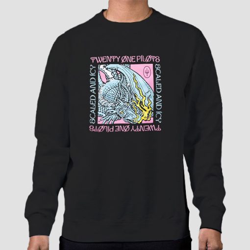 Sweatshirt Black Funny Band Scaled and Icy Merch