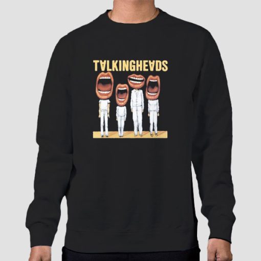 Sweatshirt Black Funny Parody Talking Heads