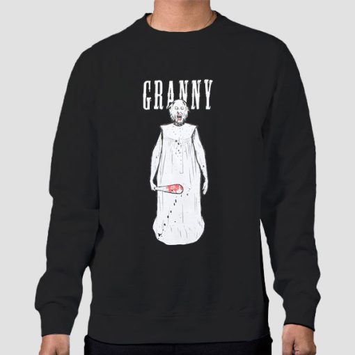 Sweatshirt Black Horror Game Granny
