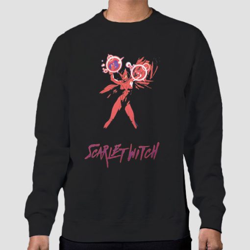Sweatshirt Black Marvel Spells Scarlet Witch