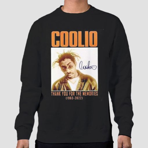 Sweatshirt Black RIP Rapper Thank You for the Memories Coolio