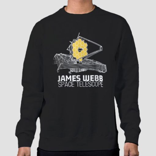 Sweatshirt Black Space Telescope James Webb