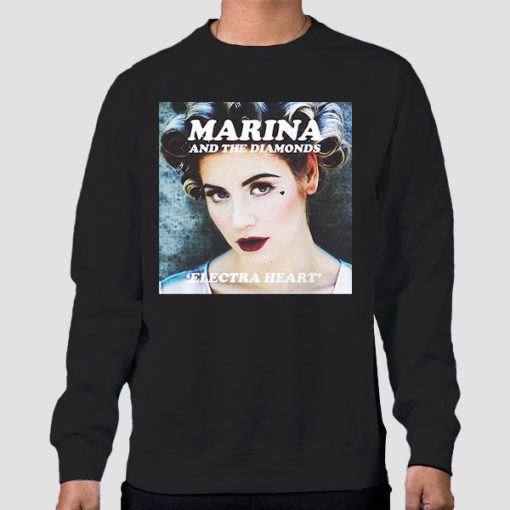 Sweatshirt Black Vintage the Diamonds Electra Heart Marina