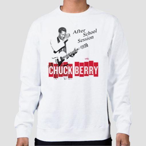 Sweatshirt White After School Session Chuck Berry