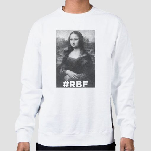 Sweatshirt White Famous the Mona Lisa Rbf