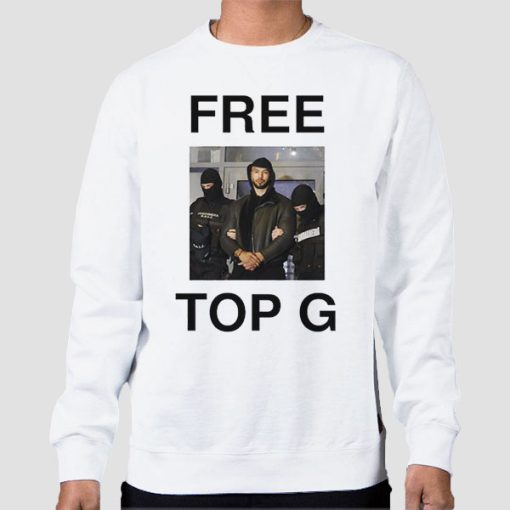 Sweatshirt White Free Top G Merch