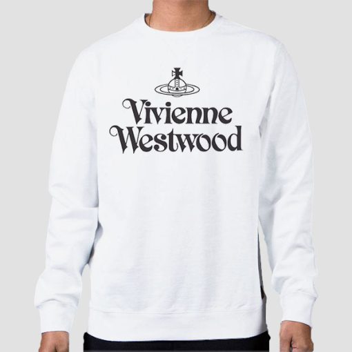 Sweatshirt White Letter Vivienne Westwood