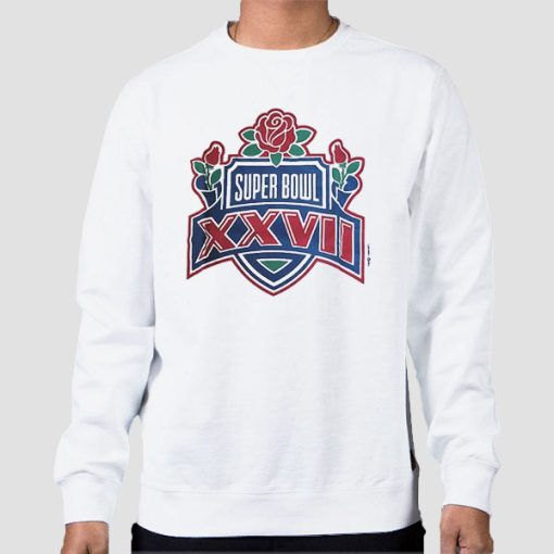Sweatshirt White NFL XXVII Vintage Super Bowl