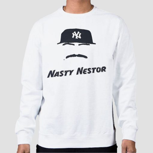 Sweatshirt White New York Yankees Cortes Nasty Nestor