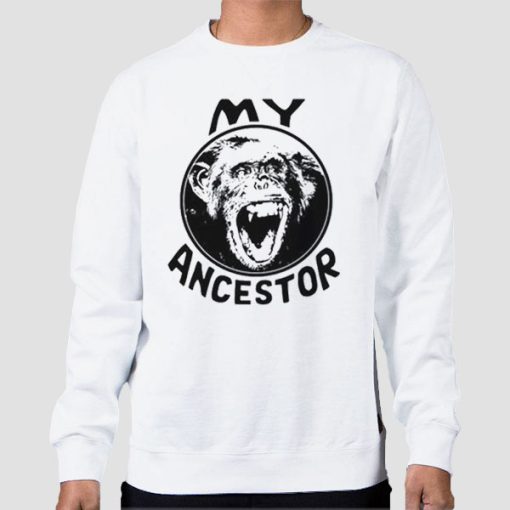 Sweatshirt White Retro Funny My Ancestor