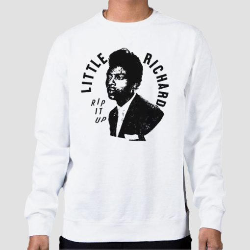 Sweatshirt White Rip It up Little Richard