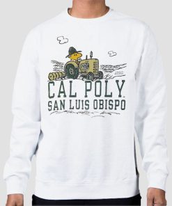 Sweatshirt White Snoopy Cal Poly Slo