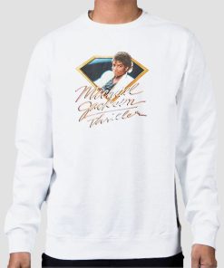 Sweatshirt White Thriller Michael Jackson