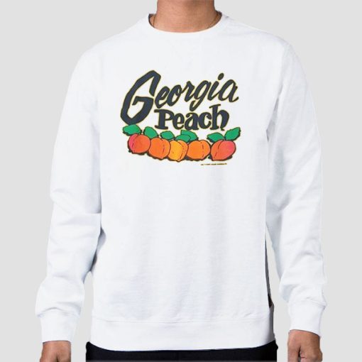 Sweatshirt White Vintage 90s Georgia Peach