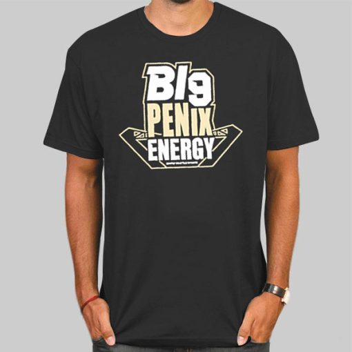 T Shirt Black Big Penix Energy Logo Shirt