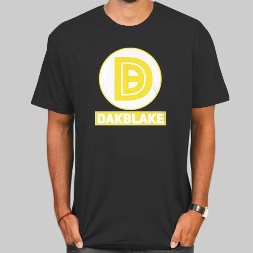 Dakblake Merch Golden Logo Shirt