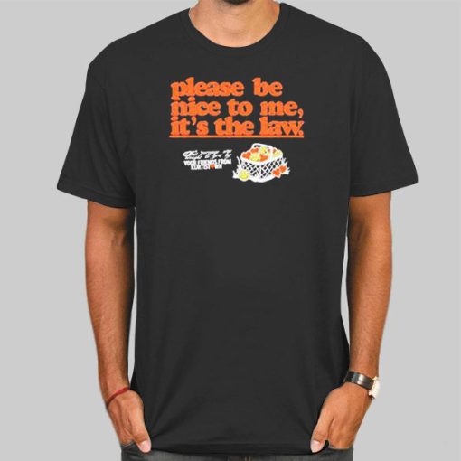 Funny Please Be Nice to Me It's the Law Shirt