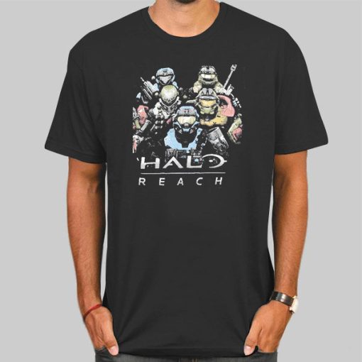 Vintage Video Game Reach Halo Tshirt