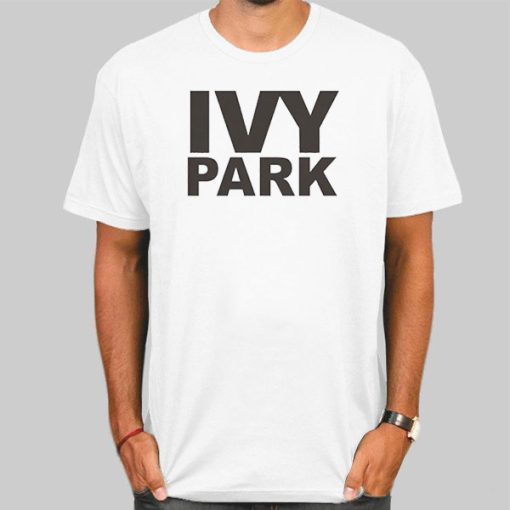 T Shirt White Letter I v Y Park