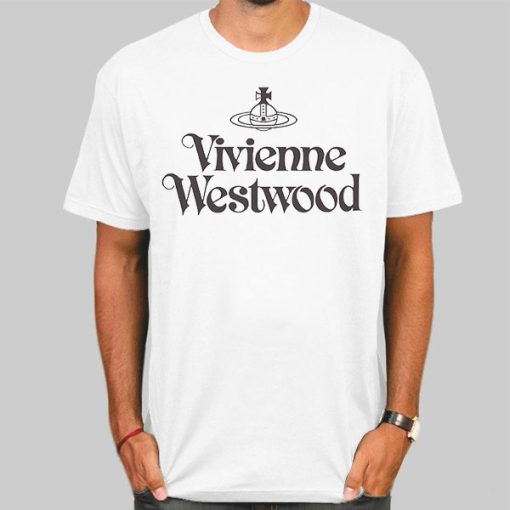 T Shirt White Letter Vivienne Westwood