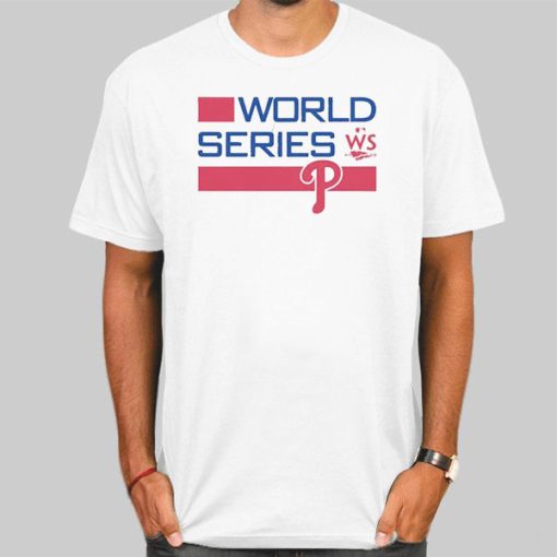 T Shirt White Philadelphia Phillies World Series