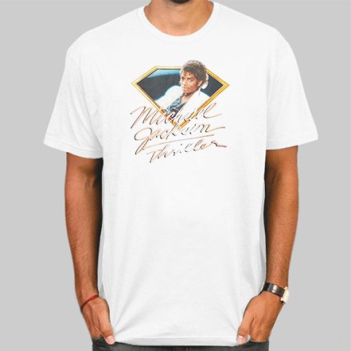 T Shirt White Thriller Michael Jackson