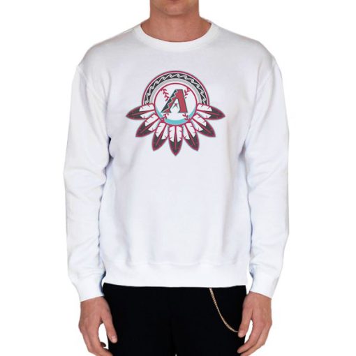 White Sweatshirt Native American Arizona Diamondbacks