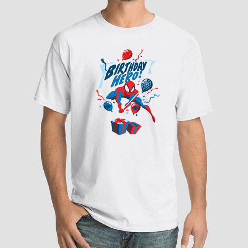 Funny Hero Spider Man Birthday Shirt