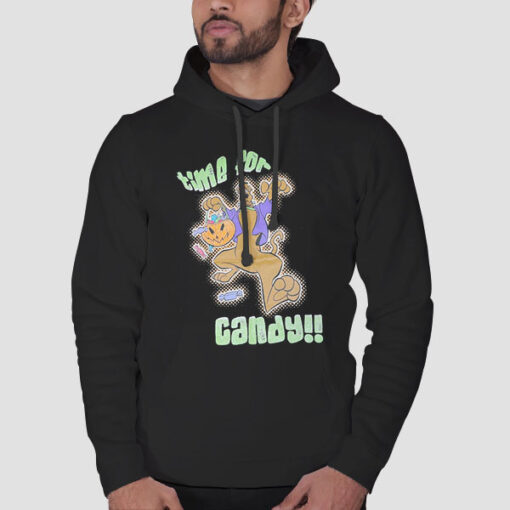 Hoodie Black Time for Candy Scooby Doo Halloween