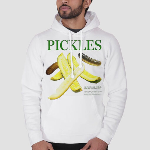 Hoodie White Definition Give Me You Pickle