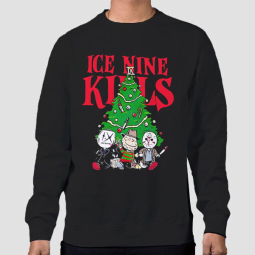 Sweatshirt Black Ice Nine Kils Jason Voorhees Christmas